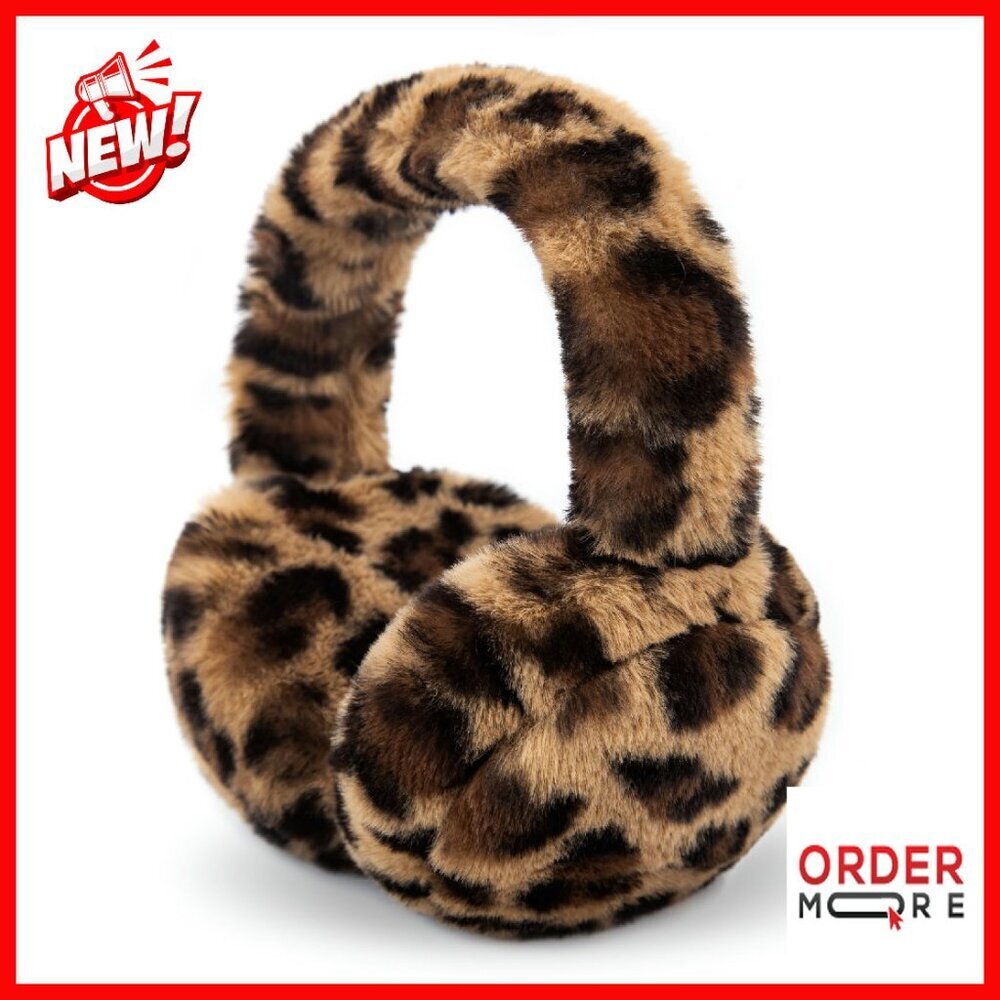 Faux Fur Foldable Earmuffs Winter Ear Warmers Women Girls Outdoor